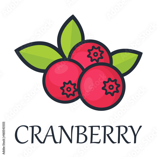cartoon cranberry with text