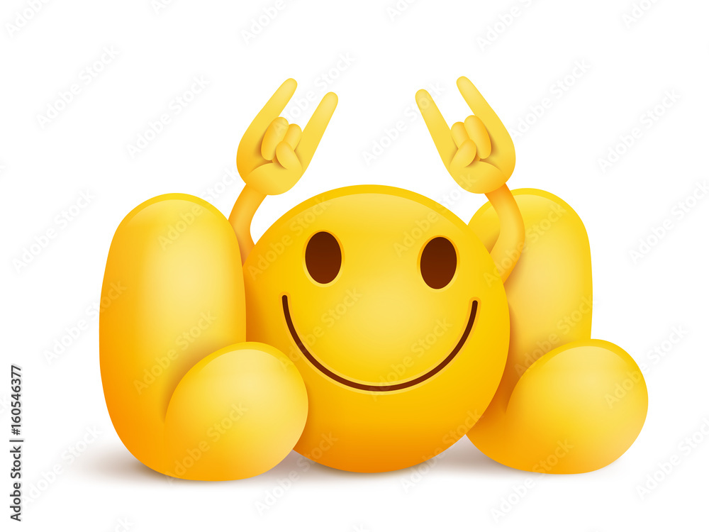 LOL title with yellow smiley face emoticon character Stock Vector | Adobe  Stock