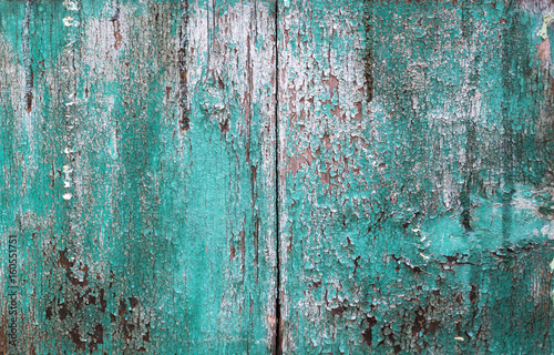 old wood painted green background texture © bulgn
