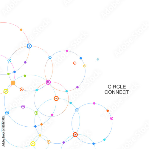 Connect circle and point with intersections