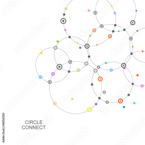 Connect circle and point with intersections