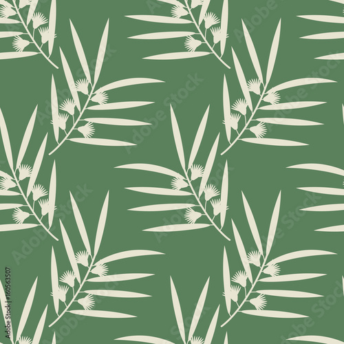 Seamless eucalyptus pattern