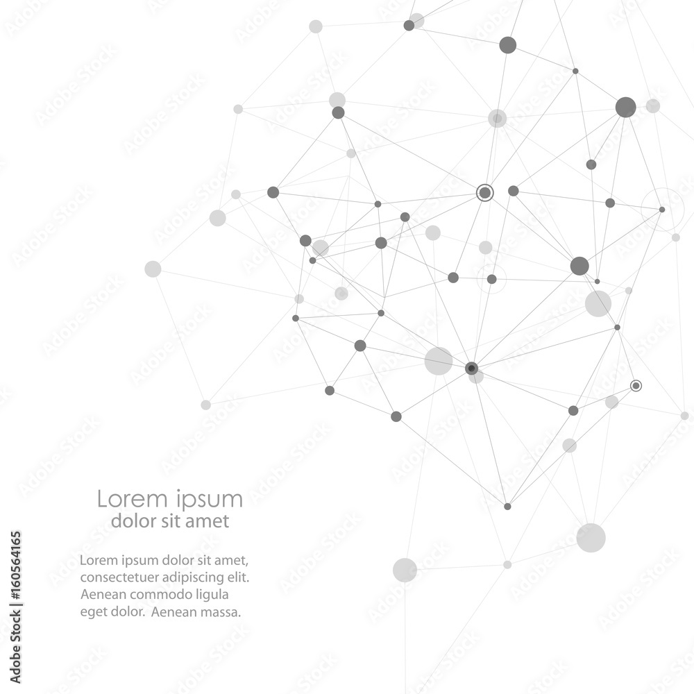 Modern vector design with elements of molecular bonds Modern vector design with elements of molecular bonds