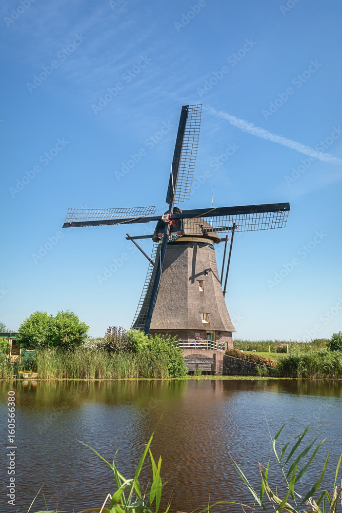 One of the beautiful Dutch windmills at Kinderdijk