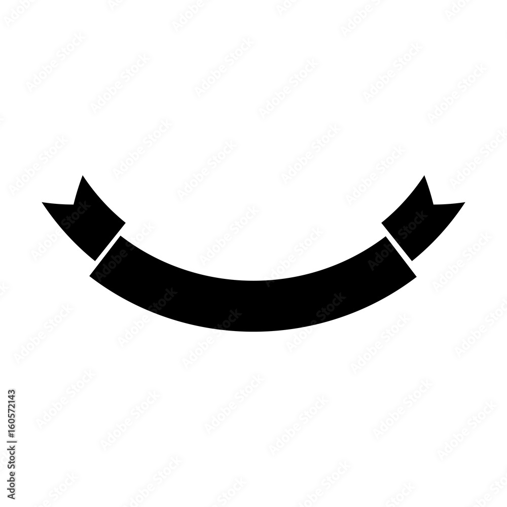 ribbon banner empty decoration icon vector illustration ribbon banner empty decoration icon vector illustration
