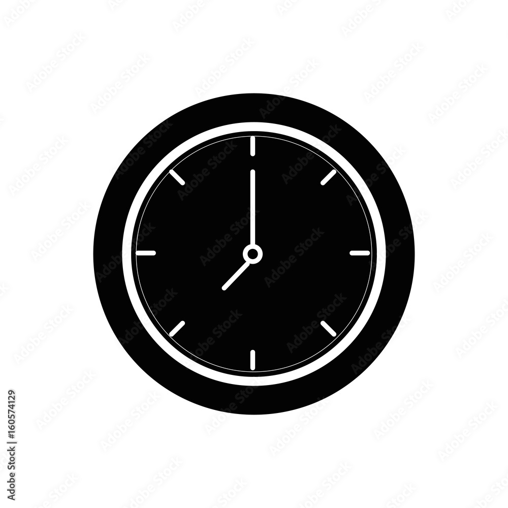 Wall clock symbol icon vector illustration graphic design Wall clock symbol icon vector illustration graphic design