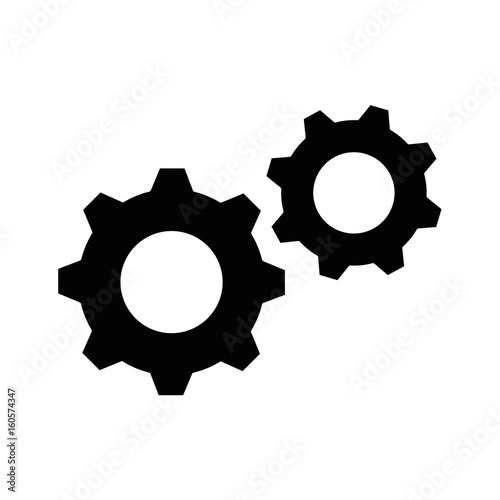 Gears machinery piece icon vector illustration graphic design