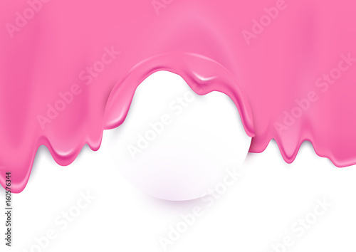 Pink color dripping background,vector design