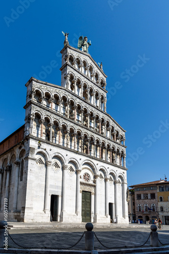 church of San Michele in Foro in Lucca, tuscany, italy