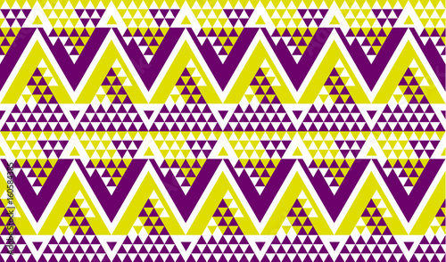 modern zig-zag seamless vector pattern for surface design. fashion fabric sample. repeatable motif for wrapping paper, summer decor, party invitation.
