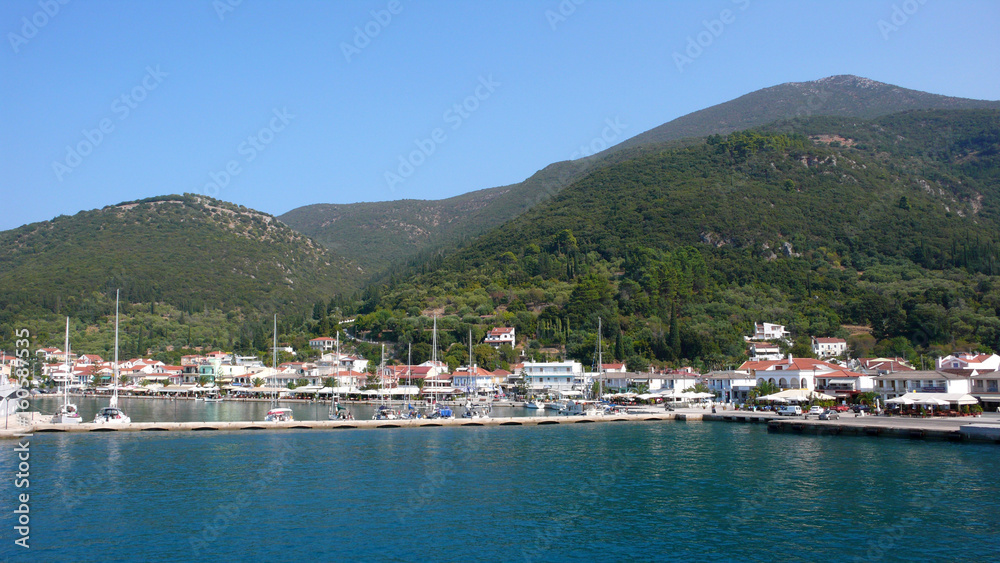 Amazing view of town of Sami, Kefalonia, Ionian islands, Greece