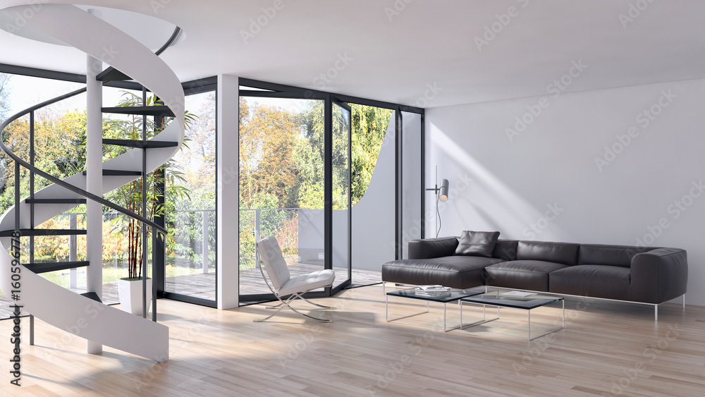 Obraz premium Modern living room. 3D rendering