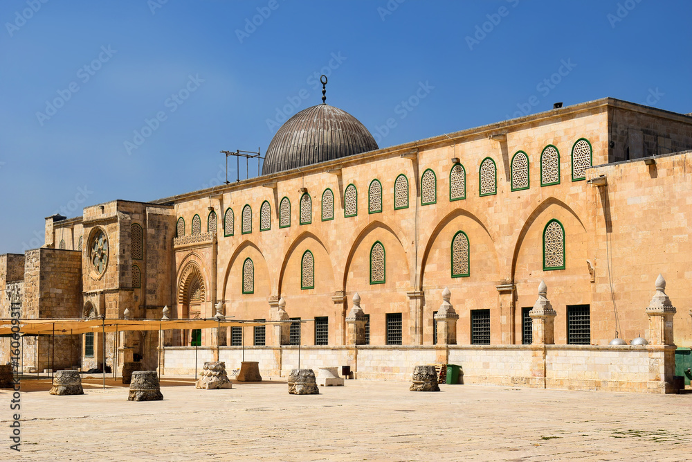 Al Aqsa Mosque at the Temple Mount, Jerusalem, Israel