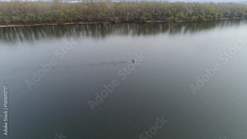  Aerial view river Dnepro Ukraine photo