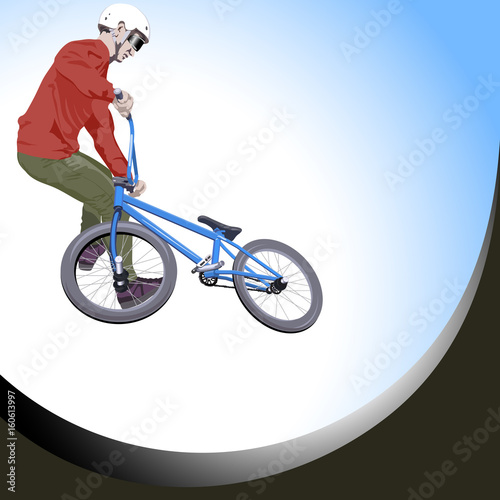 Vector BMX Biker