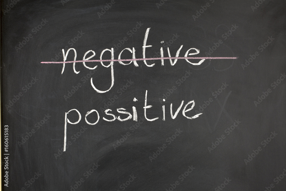 Obraz premium Chalkboard - Negative, Positive