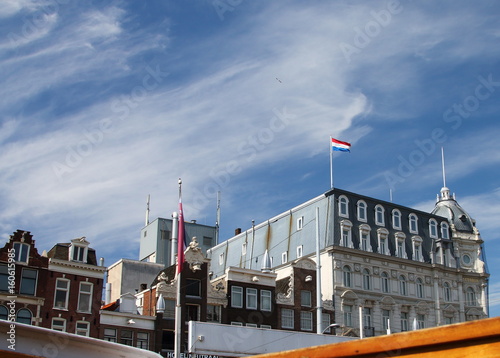 Blue sky of Amsterdam