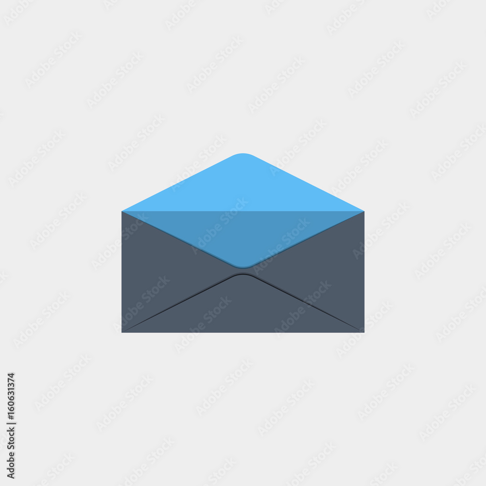 The Postal envelopeicon flat stock vector illustration The Postal envelopeicon flat stock vector illustration