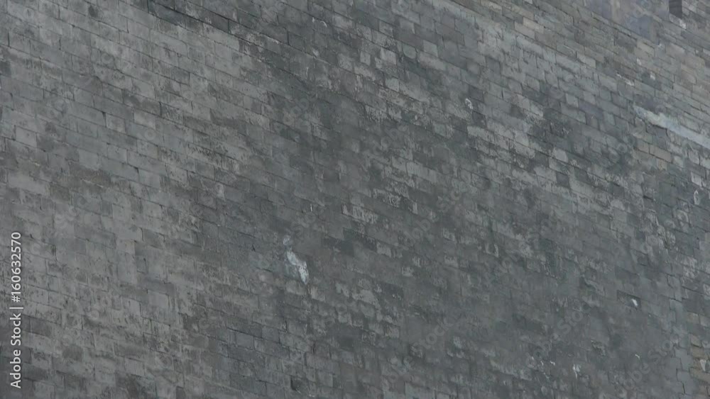 Ancient city Great Wall texture.roof of Forbidden City palace.Weathering of masonry. Ancient city Great Wall texture.roof of Forbidden City palace.Weathering of masonry.