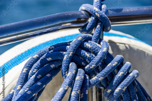 yacht blue rope