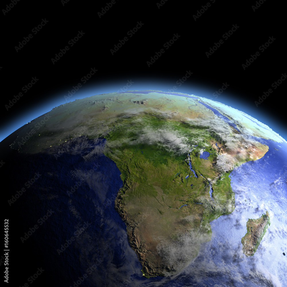 Fototapeta premium Africa from space