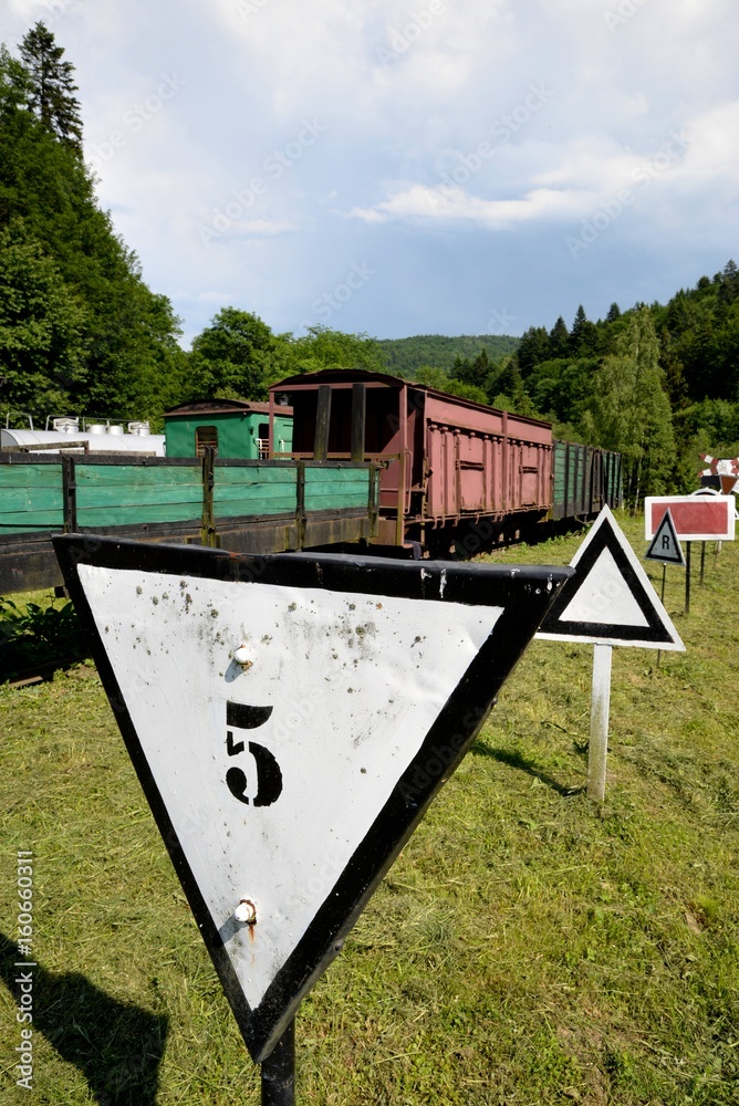 Narrow gauge railway Bieszczady forest track and attractions