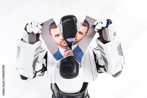 Machine is ripping picture of guy photo