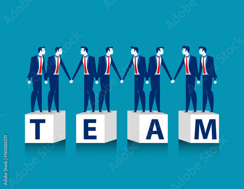 Join hands. Business team. Concept business vector illustration. photo