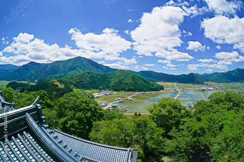 福井県越前大野城天守からの眺め
