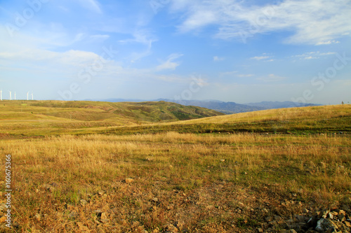 The terraced fields in autumn