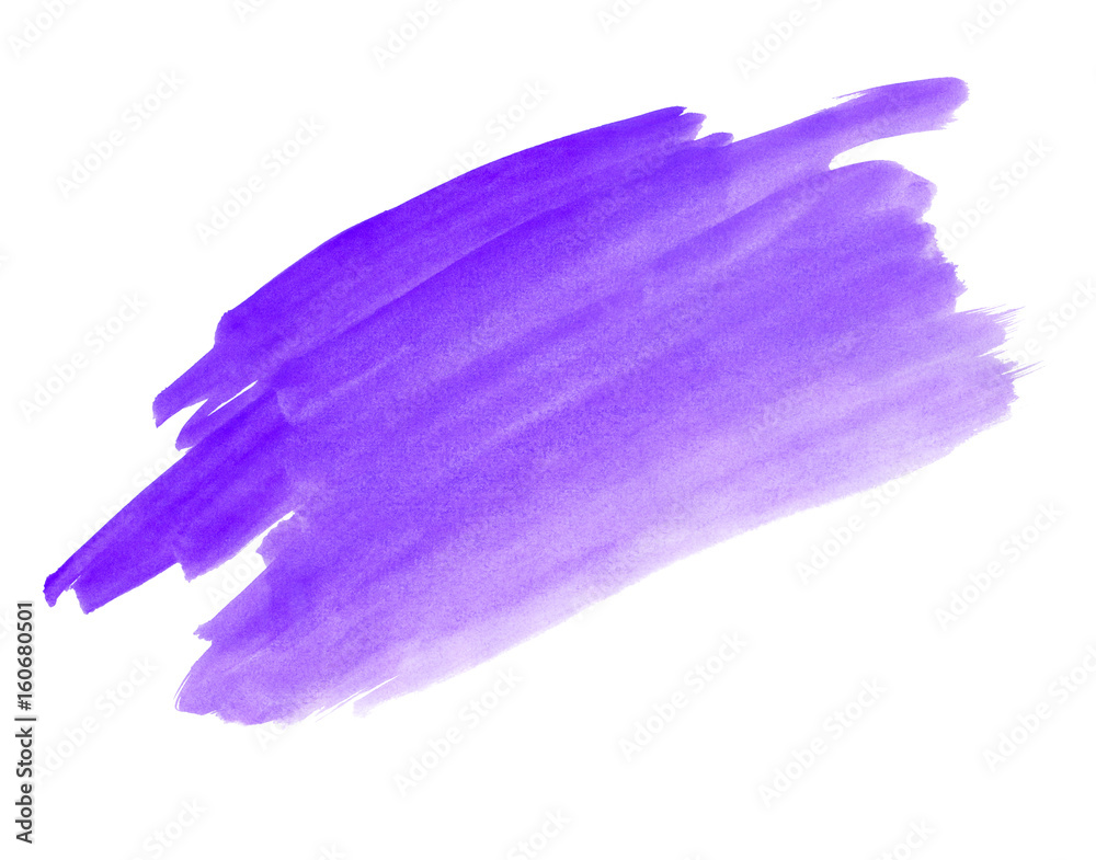A fragment of the violet background painted with watercolors