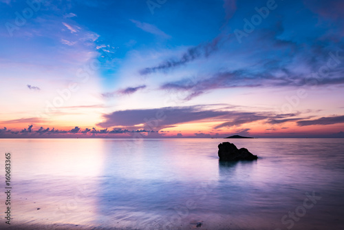 Sunrise, landscape. Okinawa, Japan, Asia.