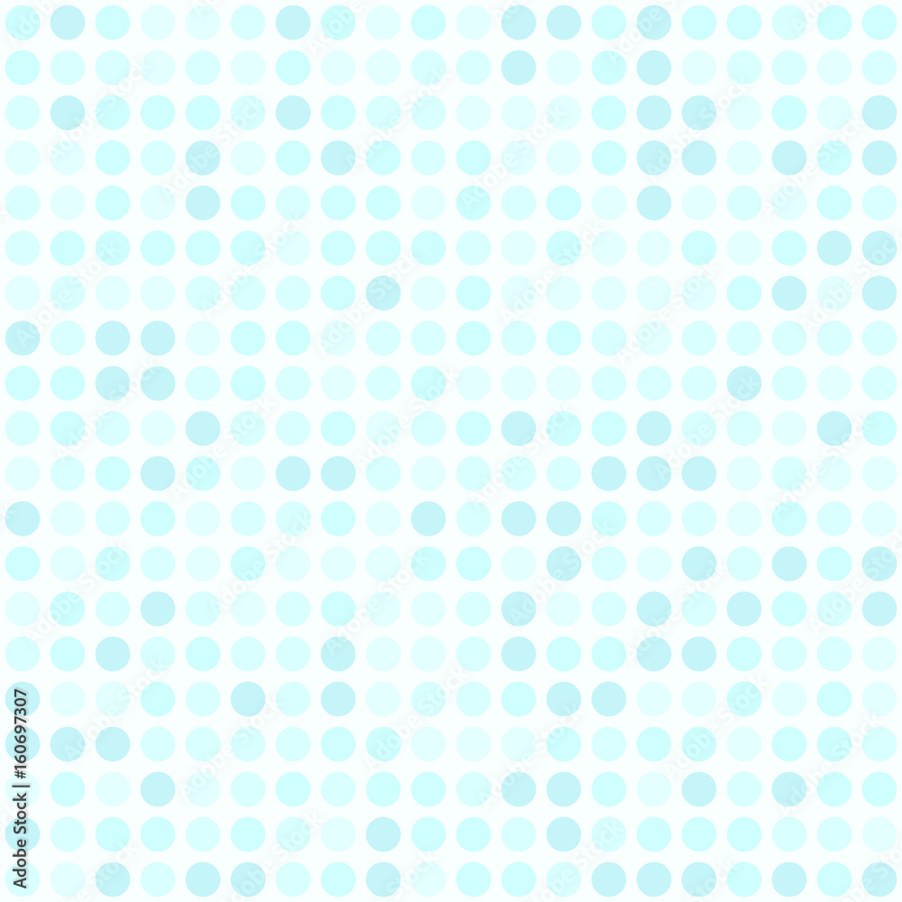 Cyan polka dot pattern. Seamless vector dot background Cyan polka dot pattern. Seamless vector dot background