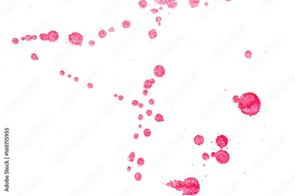 Abstract red ink splash