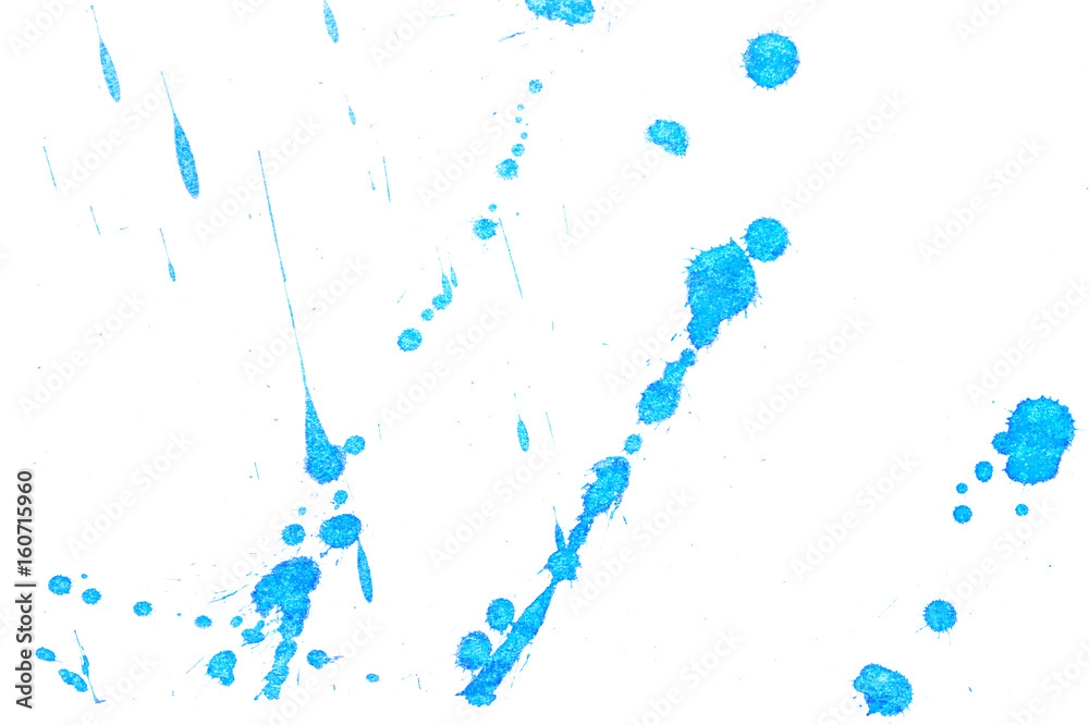 Obraz premium Abstract blue ink splash