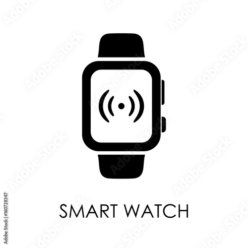 Smart watch icon symbol flat style vector illustration