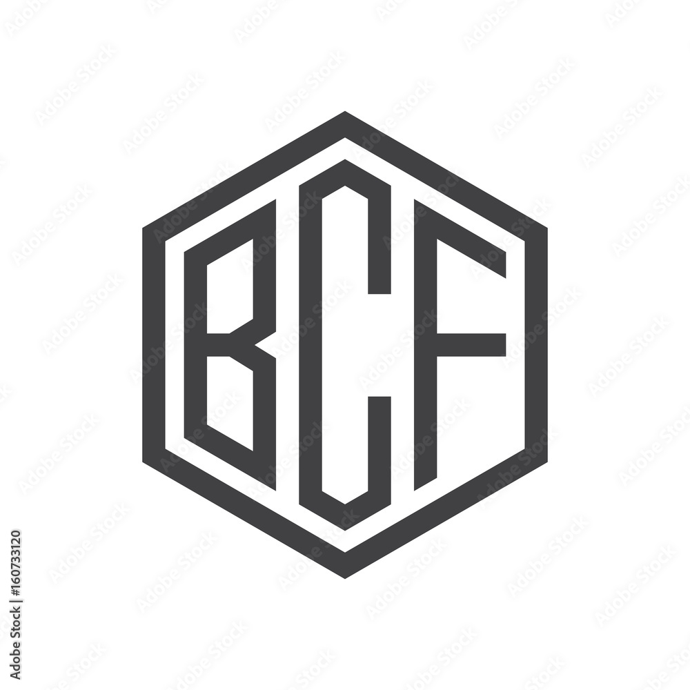 three-letter initials hexagon logo black three-letter initials hexagon logo black