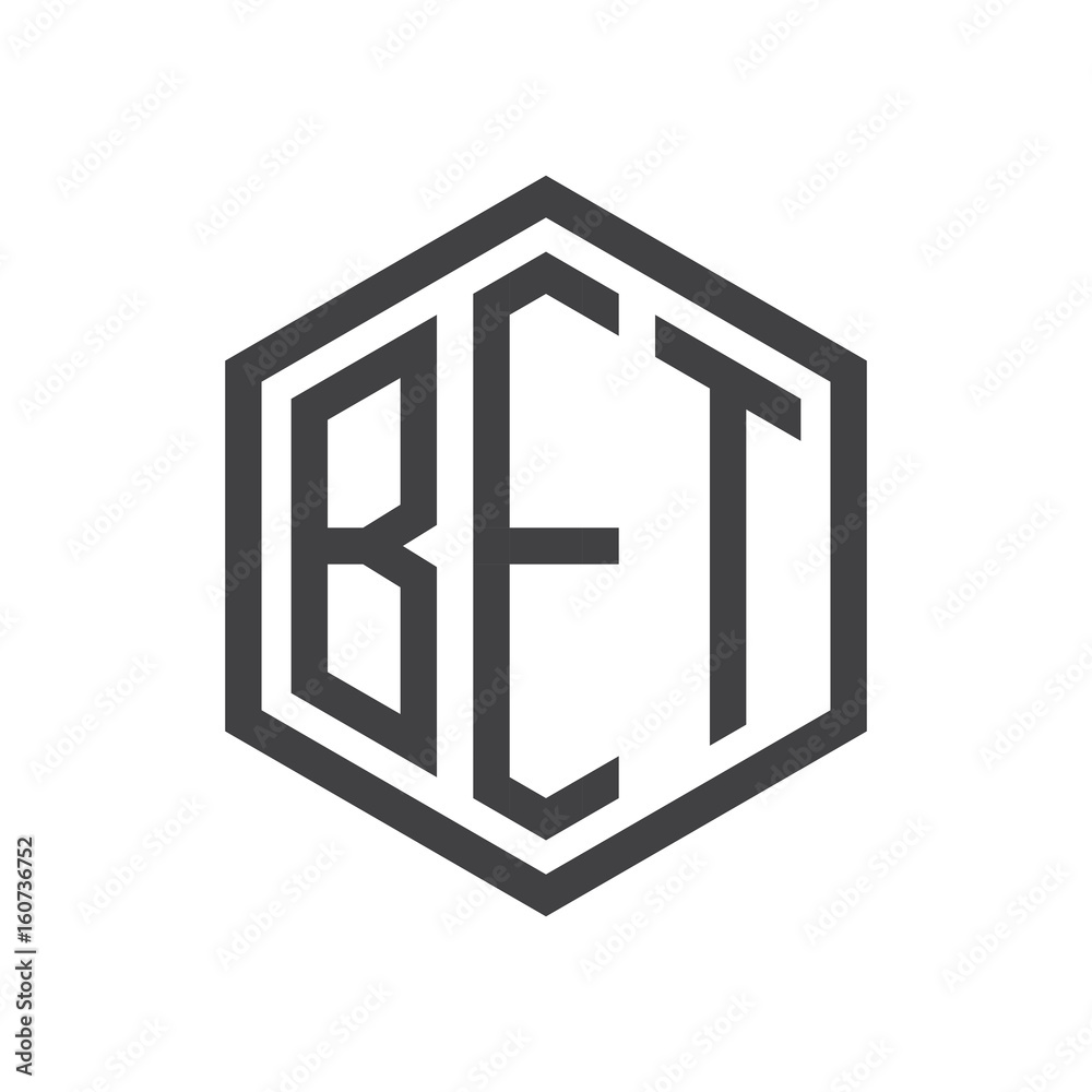 three-letter initials hexagon logo black three-letter initials hexagon logo black
