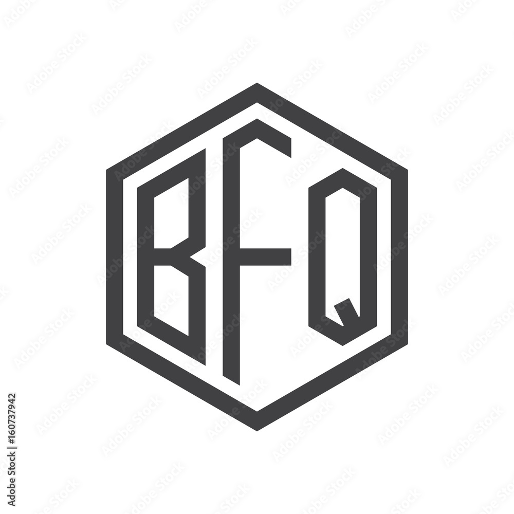 three-letter initials hexagon logo black three-letter initials hexagon logo black