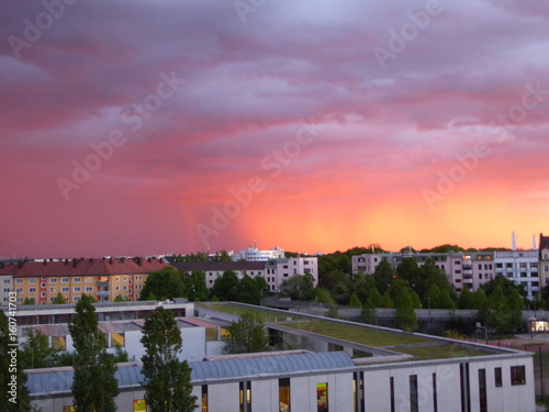 Wetterwechsel im Münchener Westend