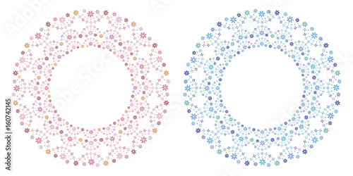 Small flower decorative frames