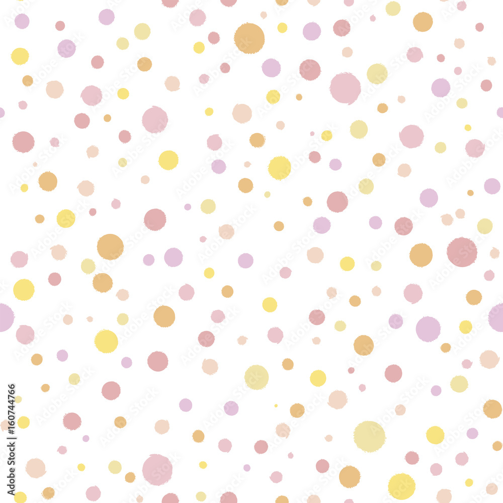 Seamless, random polka dots (pattern swatch) Seamless, random polka dots (pattern swatch)