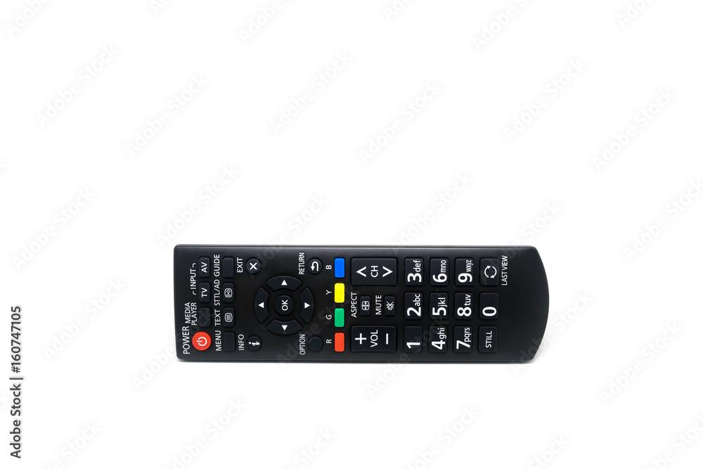 Remote control tv isolated on white background Remote control tv isolated on white background