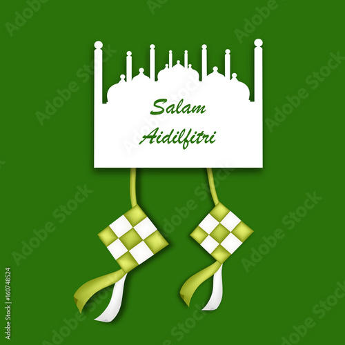 Illustration of elements for the occasion of Eid
