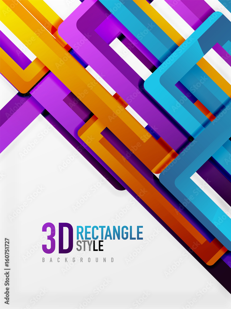 Rectangle tube elements, vector background Rectangle tube elements, vector background