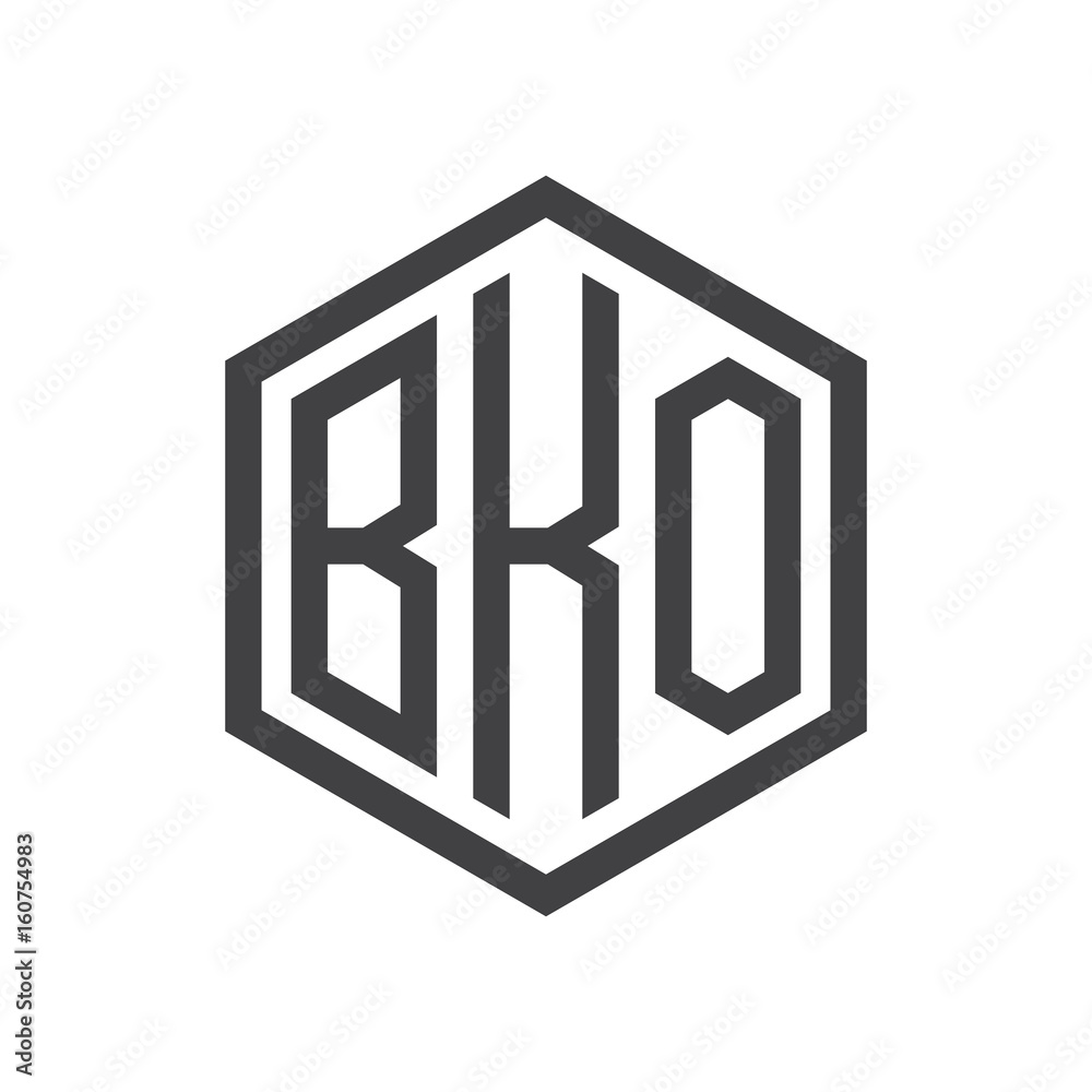 three-letter initials hexagon logo black three-letter initials hexagon logo black