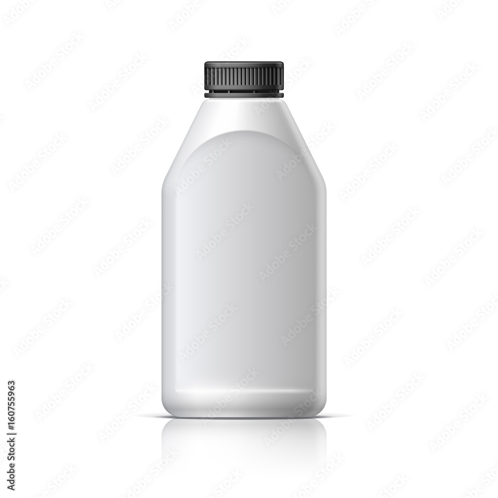 Blank bottle Realistic on white background vector Blank bottle Realistic on white background vector