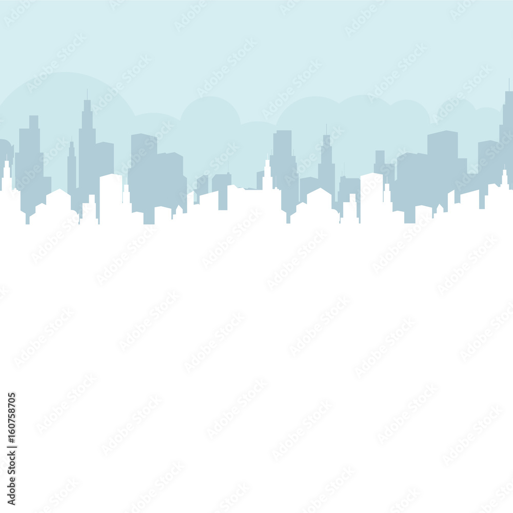 Abstract city building skyline -  illustration vector