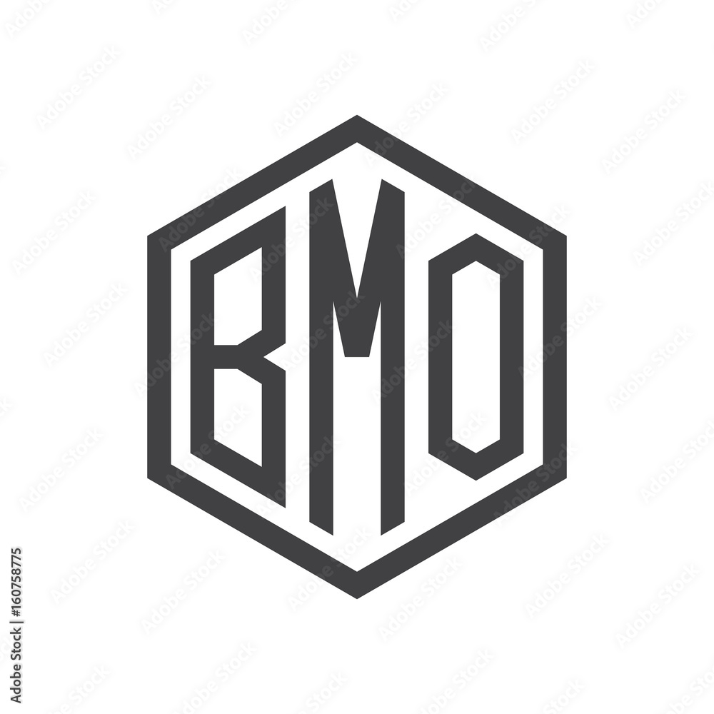 three-letter initials hexagon logo black three-letter initials hexagon logo black