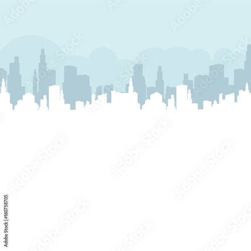 Abstract city building skyline - illustration vector